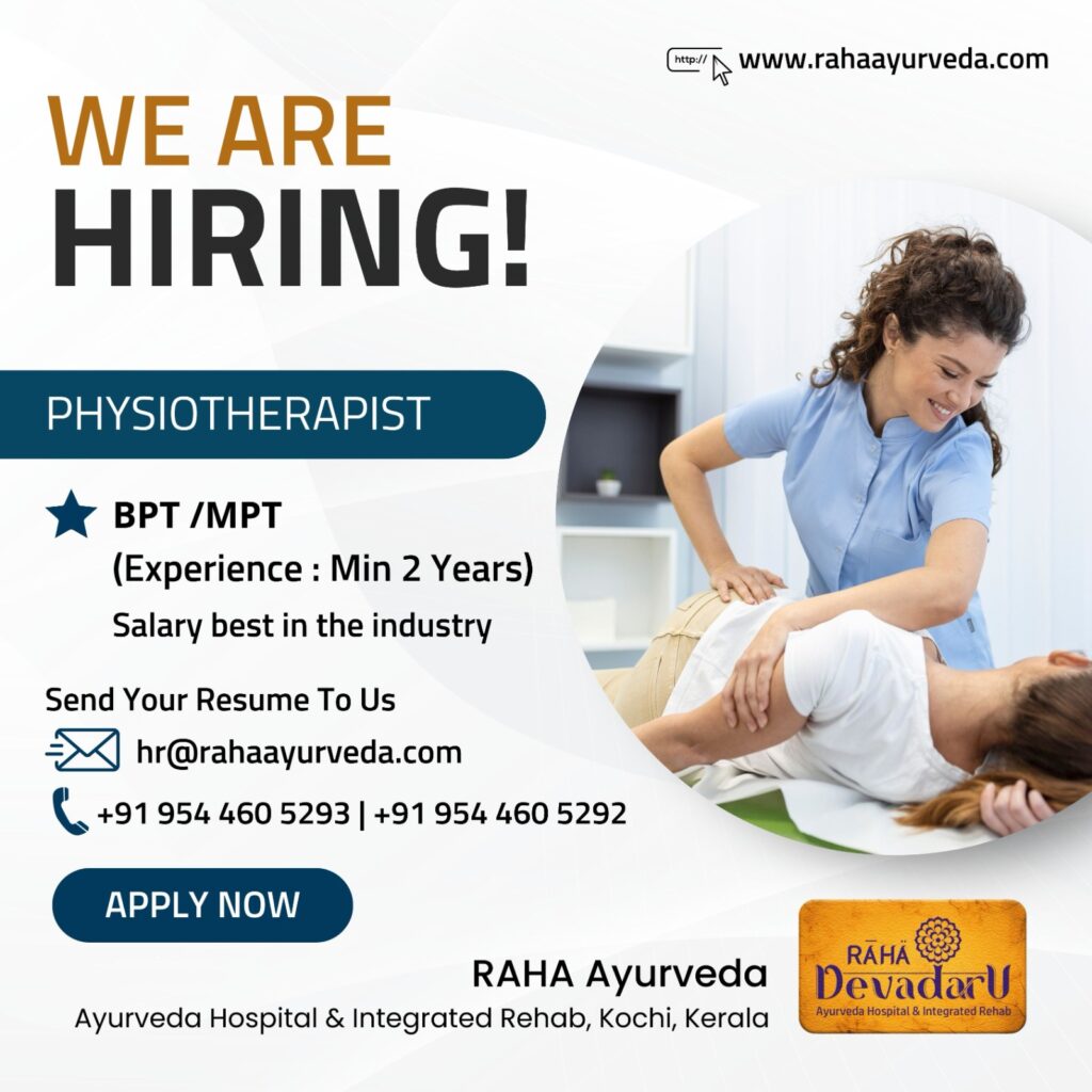 physiotherapist job vacancy kochi