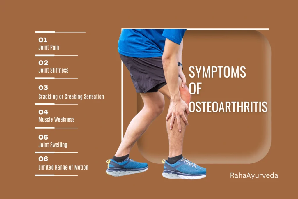 main symptoms osteoarthritis